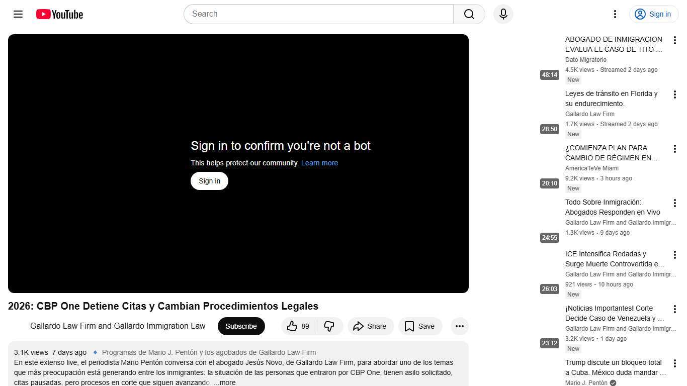 2026: CBP One Detiene Citas y Cambian Procedimientos Legales - YouTube